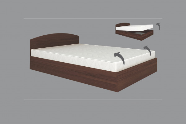 Легло "Модел 6004" - венге амбър