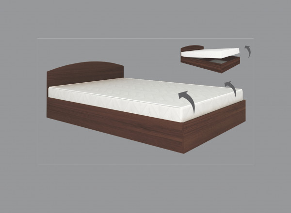 Легло "Модел 6004" - венге амбър