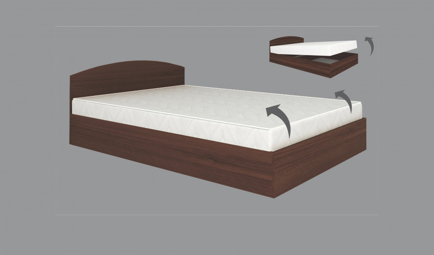 Легло Модел 6004 - венге амбър
