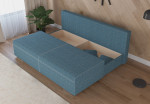 Разтегателен диван "Модел 7066" - син