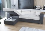 Ъглов диван "Модел 7016" - бяло