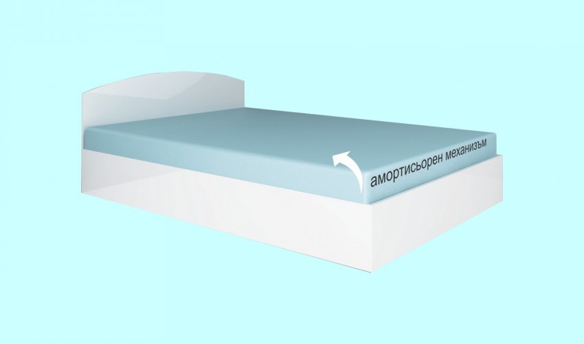Легло Модел 6003 - бял гланц